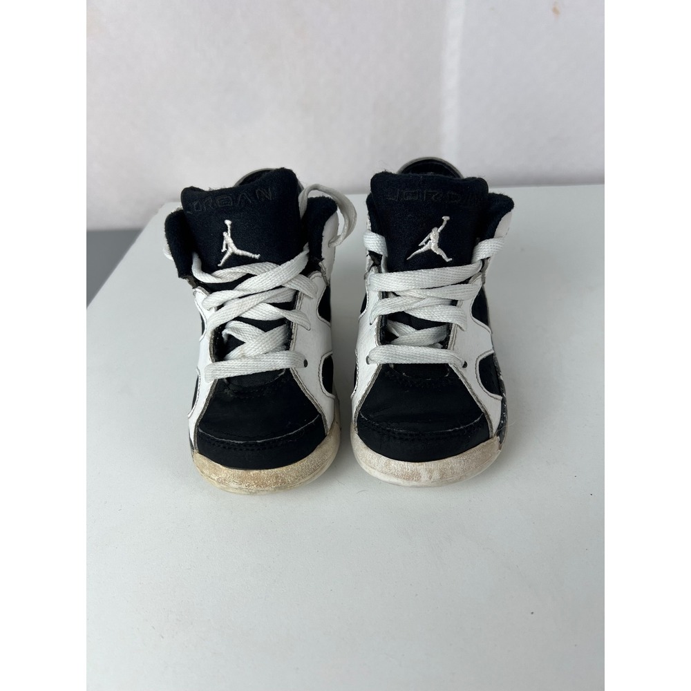 Jordan 6 Retro‎ Oreo Toddler Sneakers White Black 384667-101 Size 6C